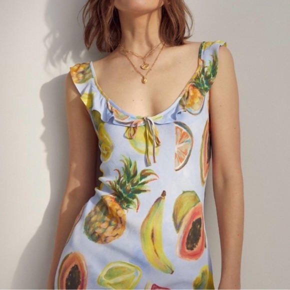 Wilfred Fruit Print Maxi Dress - Multicolor - Picture 3 of 3